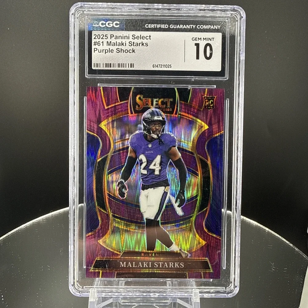 2025 Panini Select Malaki Starks #61 Concourse Level Purple Shock RC /699